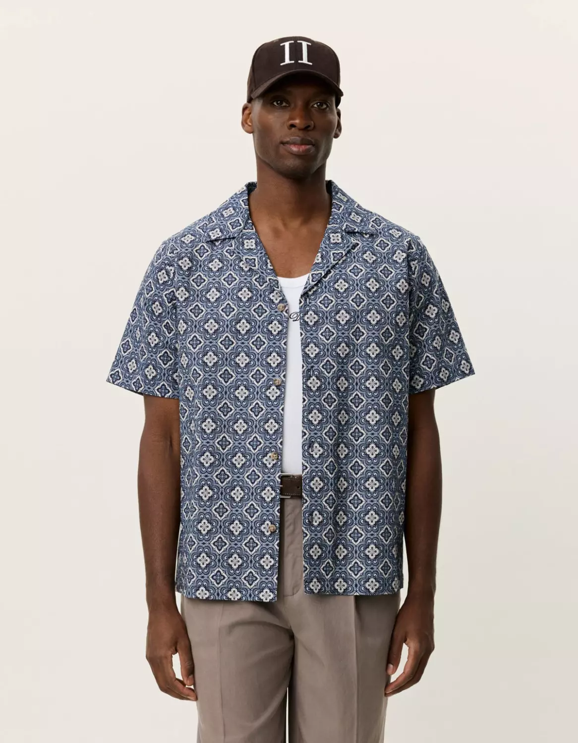 Lukas Arabesque AOP SS Shirt : Blue Fog
