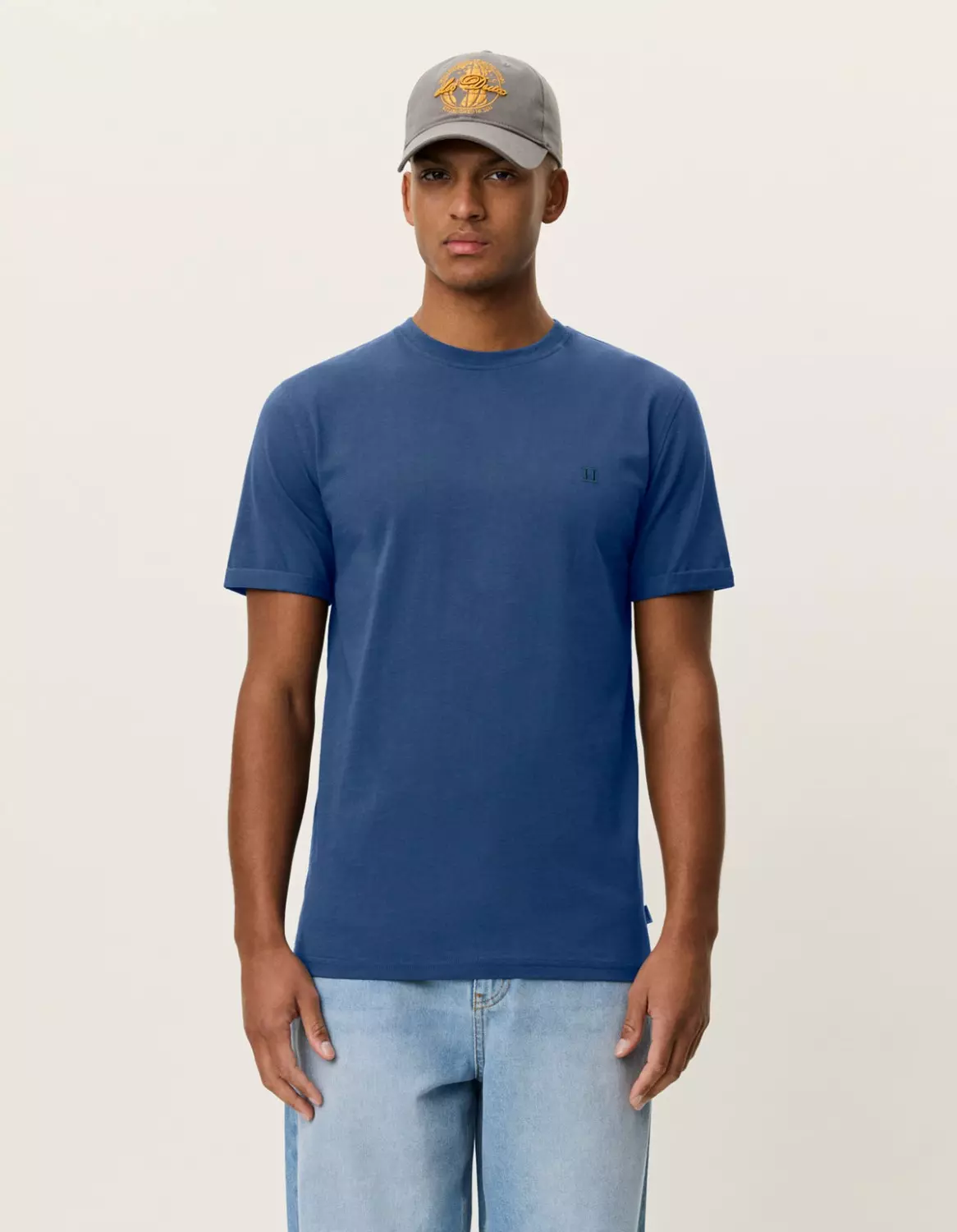 Nørregaard Contrast T-Shirt : Dark Denim Blue