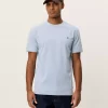 Nørregaard Contrast T-Shirt : Blue Fog