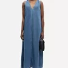 Saskylar Dress : Medium Denim Blue