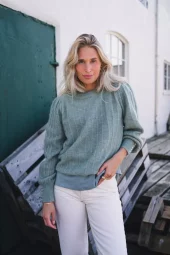 RAUS Amalie Puff Pullover : Chinos Green
