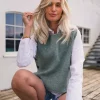 RAUS Ina Emma Vest : C Green Melange