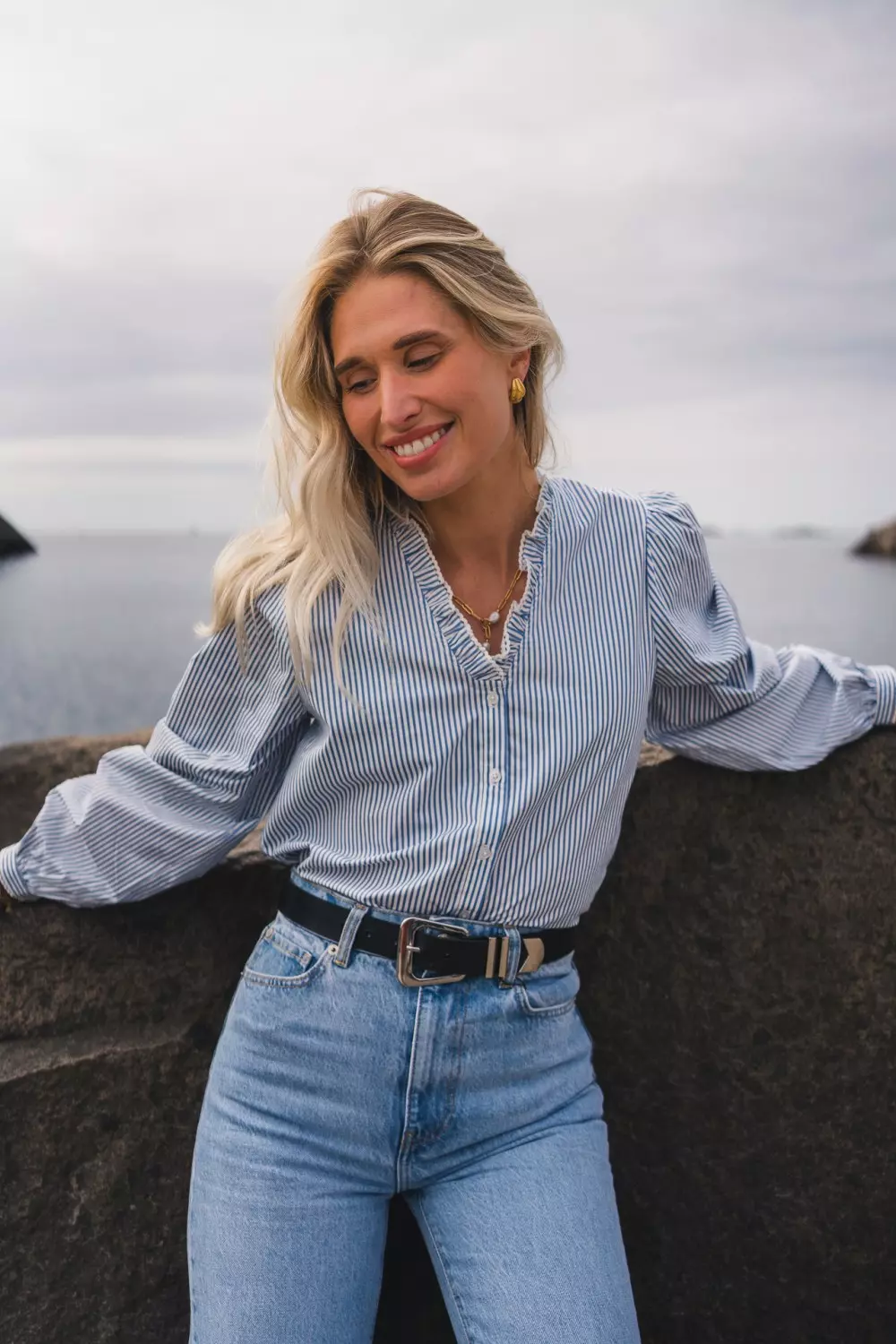 RAUS Ida Maja V Shirt STP : Harbor