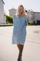 Raus Gry Astrid Shirt Dress : Harbour Flower
