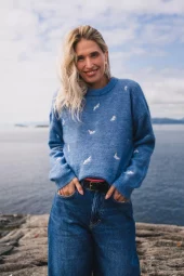 Raus Amalie Pullover Emb : Harbour Flower