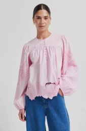 Elinor Blouse : Lilac Chiffon