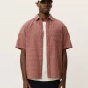 Charlie SS Shirt : Cognac Red