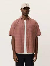 Charlie SS Shirt : Cognac Red