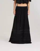 Lita Maxi Skirt : Black