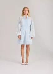 Aliah Needle Dress : Artic Blue