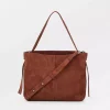 Suede Fraya Small Bag : Brown Tortoise Shell