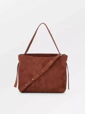 Suede Fraya Small Bag : Brown Tortoise Shell