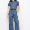 Miller Jumpsuit : Mid Blue