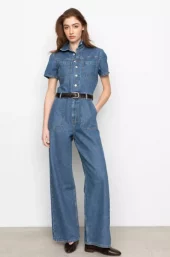 Miller Jumpsuit : Mid Blue