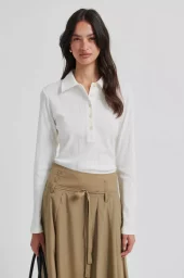 Rosia LS Polo Tee : Tofu