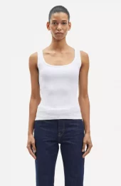 Saamanza Tank Top : White