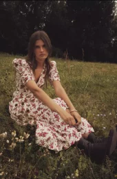 Aivy Dress : Berry Print