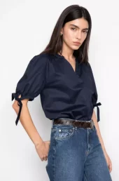Liza Blouse : Navy