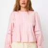 Tulla Cras Shirt : Pink Stripe