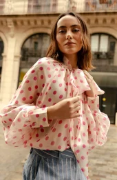 Ethels Cras Shirt : Rose Dot