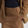 Suellen Mini Suede Skirt : Petrified Oak