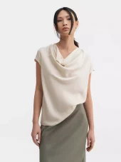 Zia Silk Top : Cream