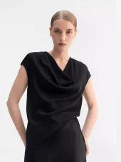Zia Silk Top : Black