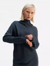 Ayumi Blouse : Blue Grey