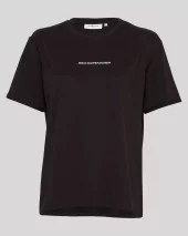 MSCH Terina Organic Small Logo Tee : Black/White