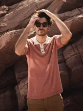 Mmg Francesco Polo SS Knit : Rosedawn