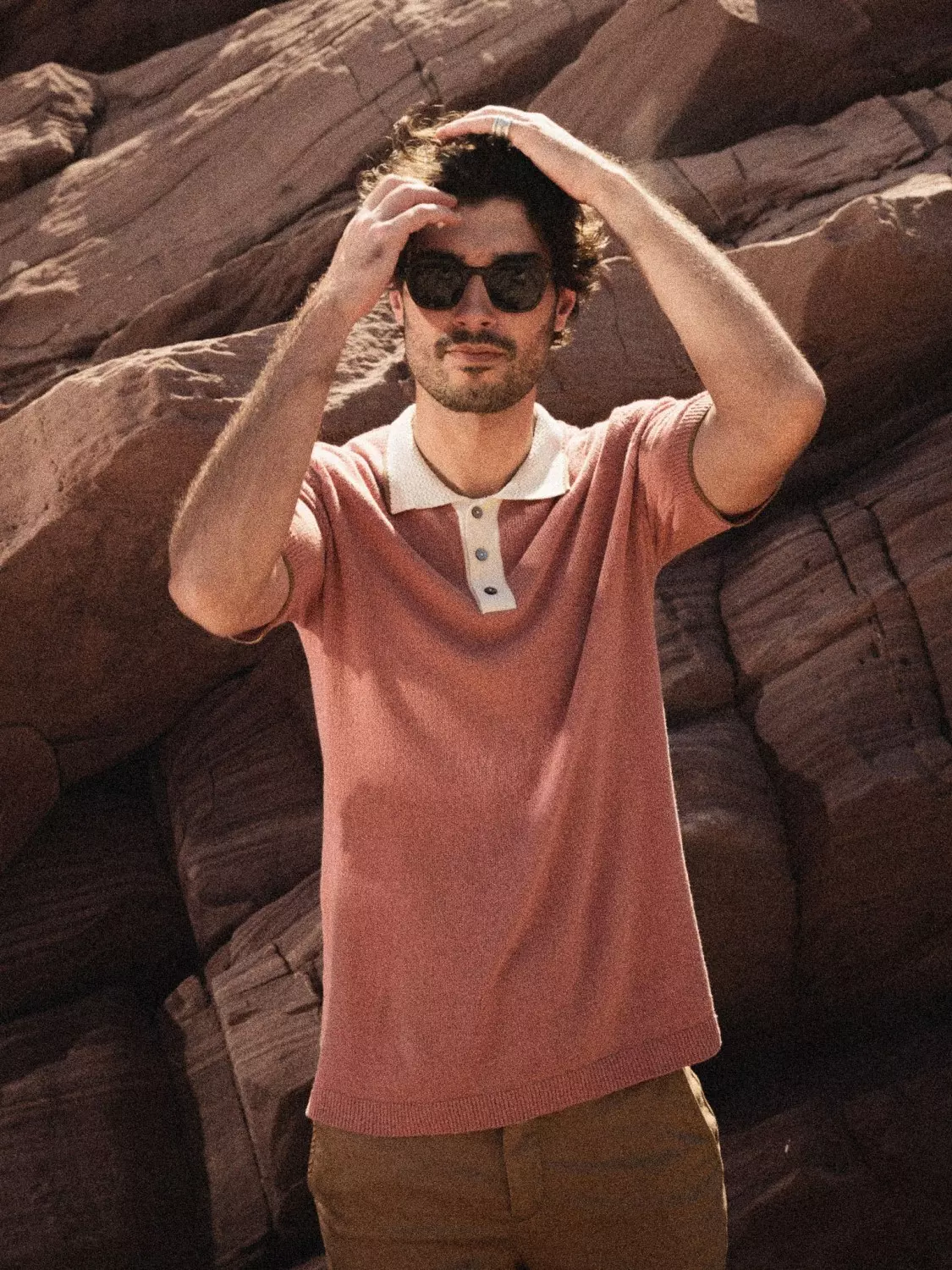 Mmg Francesco Polo SS Knit : Rosedawn