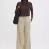 Gillian Linen Trousers : Light Green