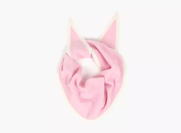 Nohr Lara Duo Wool Cashmere Triangle : Lt Rose