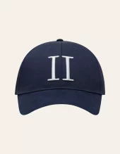 Baseball Cap Suede II : Dark Navy/White