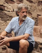 Mmg Joe Basso Stripe SS Shirt : Salute Navy