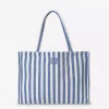 Ivy Tote Bag : Blue Stripe