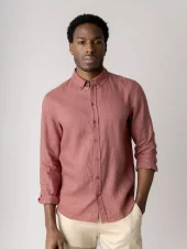 Mmg Theo Linen Shirt : Rosedawn