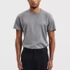 Crew Neck Pima : Fog Grey