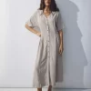 Msch Viana Ginia 2/4 Dress : Sand Melange