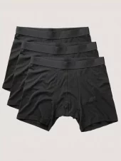 3PK Boxer Briefs Bamboo/Cotton : Black