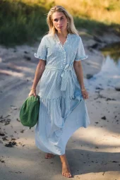 Raus Ida Maja 2/4 shirt Dress : B Wht/Eng Ivy