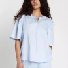 Linvis BB Vineva Blouse : Eventide Blue