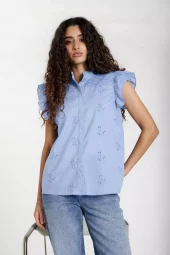 Mynte BB Nicole Shirt : Eventide Blue
