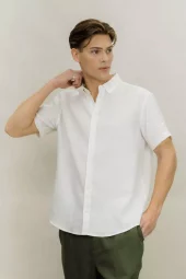 Thomas SS Shirt : White