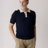 Mmg Francesco Polo SS Knit : Estate Blue