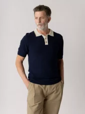 Mmg Francesco Polo SS Knit : Estate Blue
