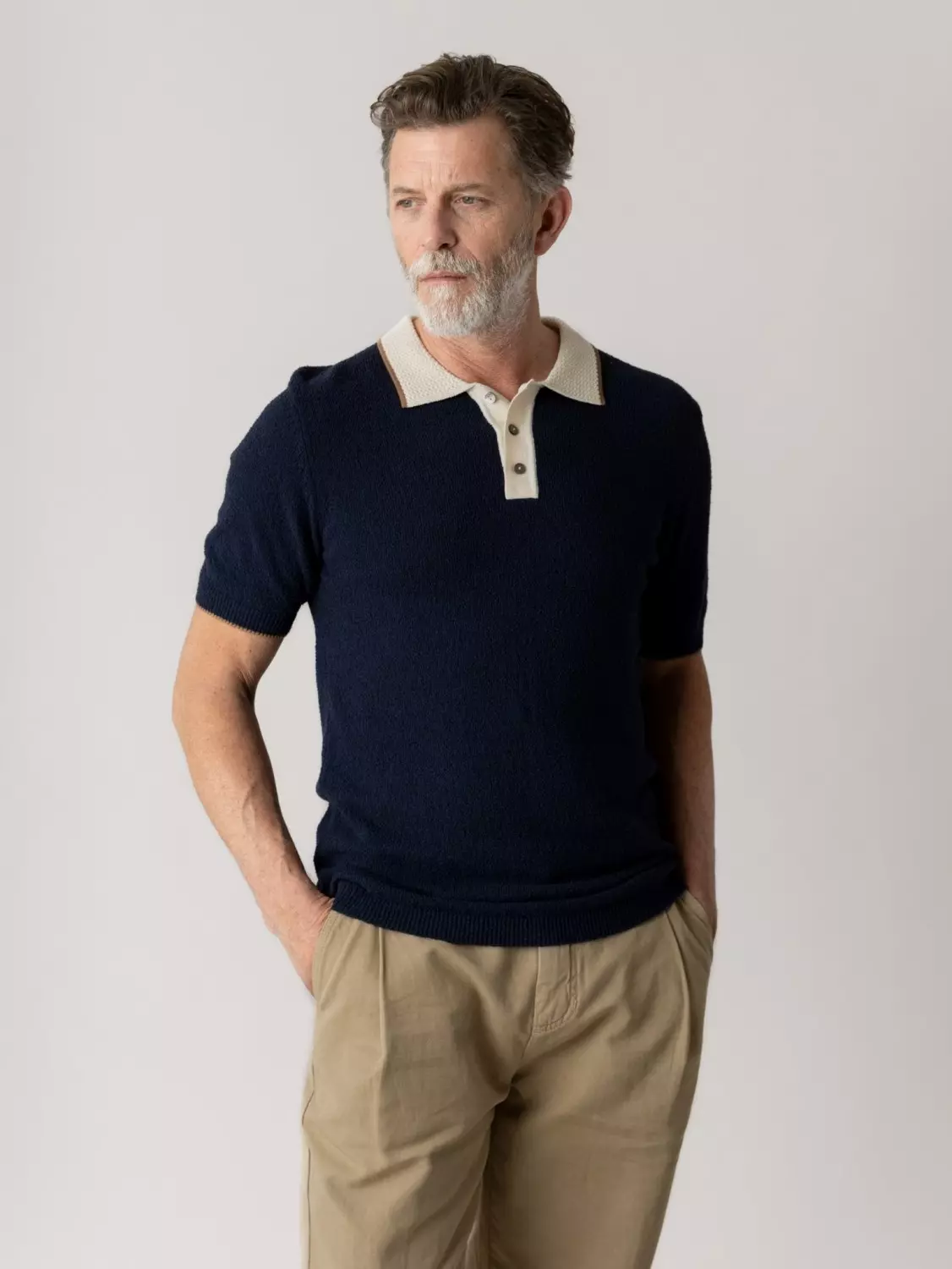Mmg Francesco Polo SS Knit : Estate Blue