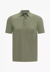 Jacob Knitted Polo : Olive Green