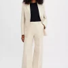 Harlow Linen Trousers : Cream White