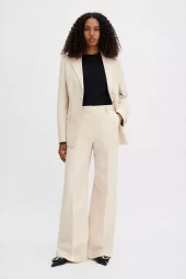Harlow Linen Trousers : Cream White